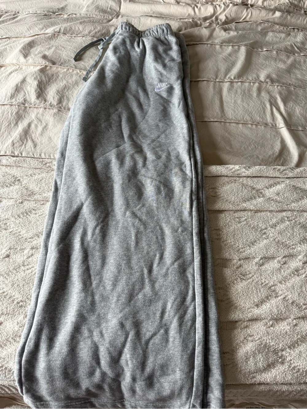 Nike womensLight Gray Athletic Fleece Shorts